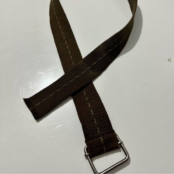 Men's Brown Canvas Belt (978) - Picture 1 of 3